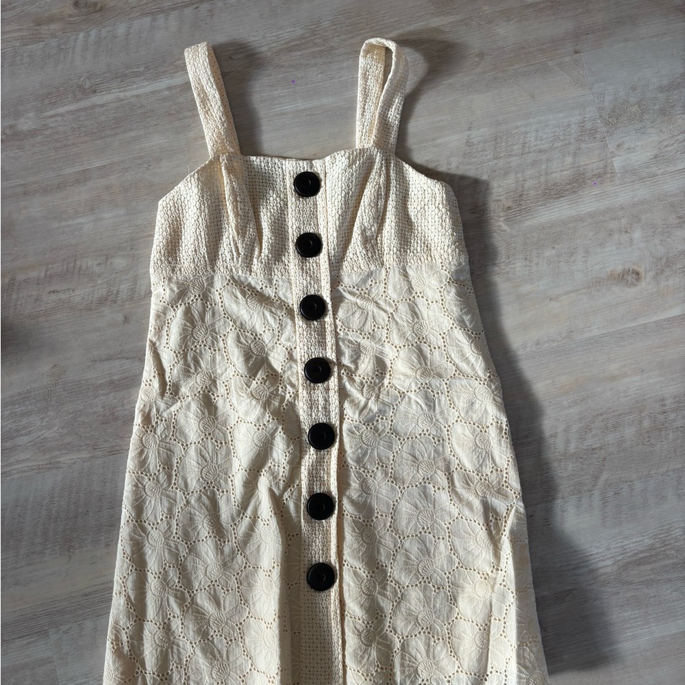Kenzie Cream Textured Mini Dress